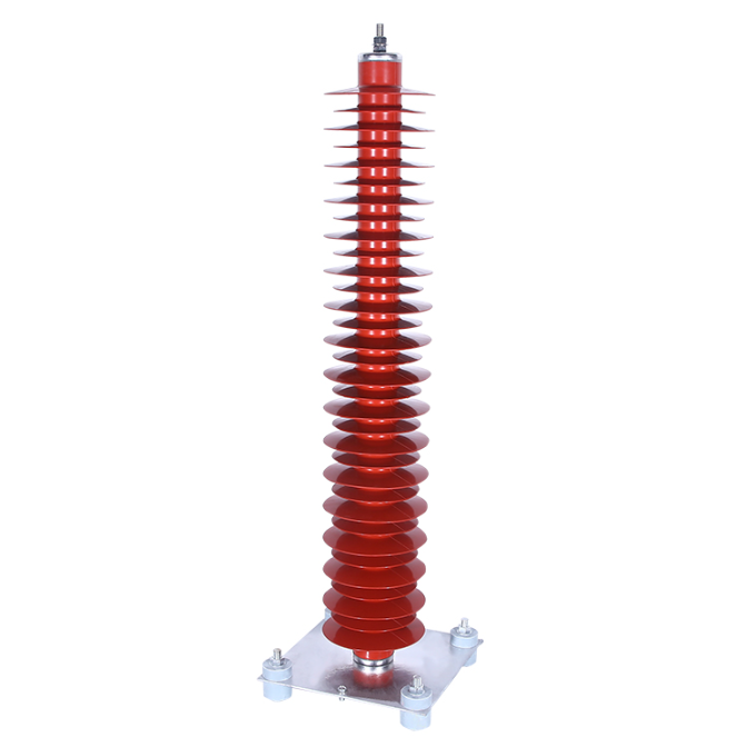 YH10WZ 66/110KV high voltage base type zinc oxide arrester power station type lightning protection