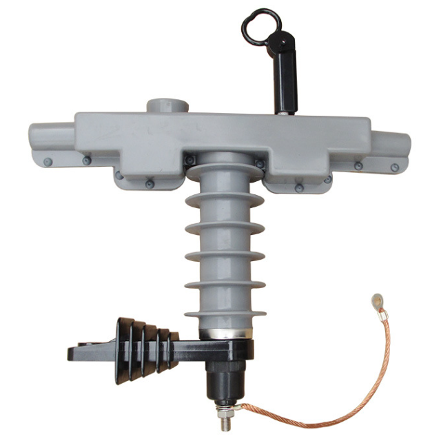 HY5WBG  outdoor 10kv line pillar zinc oxide arrester with bracket no gap discharge