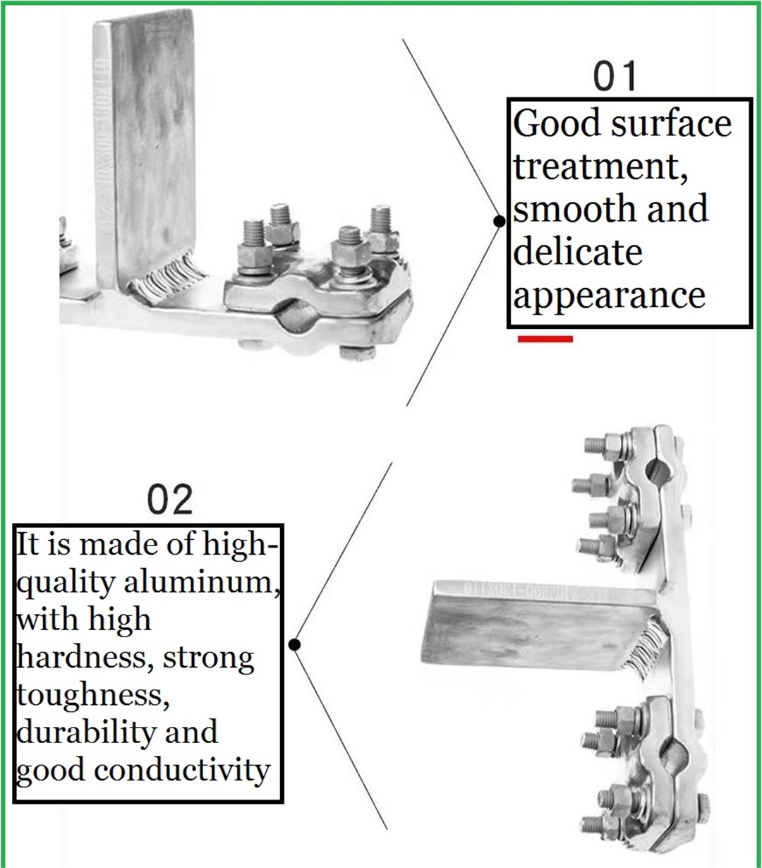 Bolt type double conductor T-clamp electric power fittings