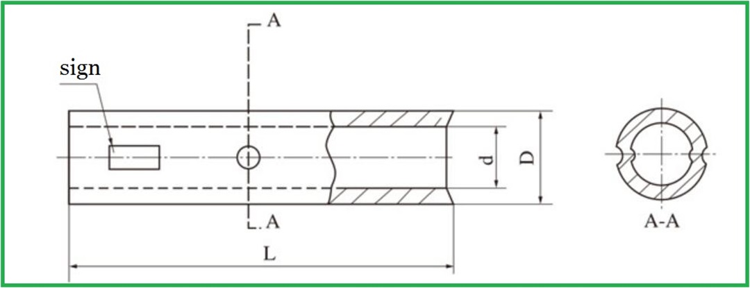 copper connecting tube cable lugs