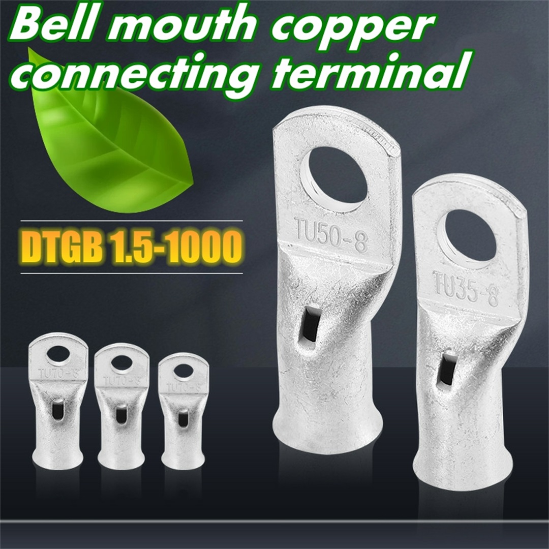 Bell mouth copper connecting termiinal cable lugs
