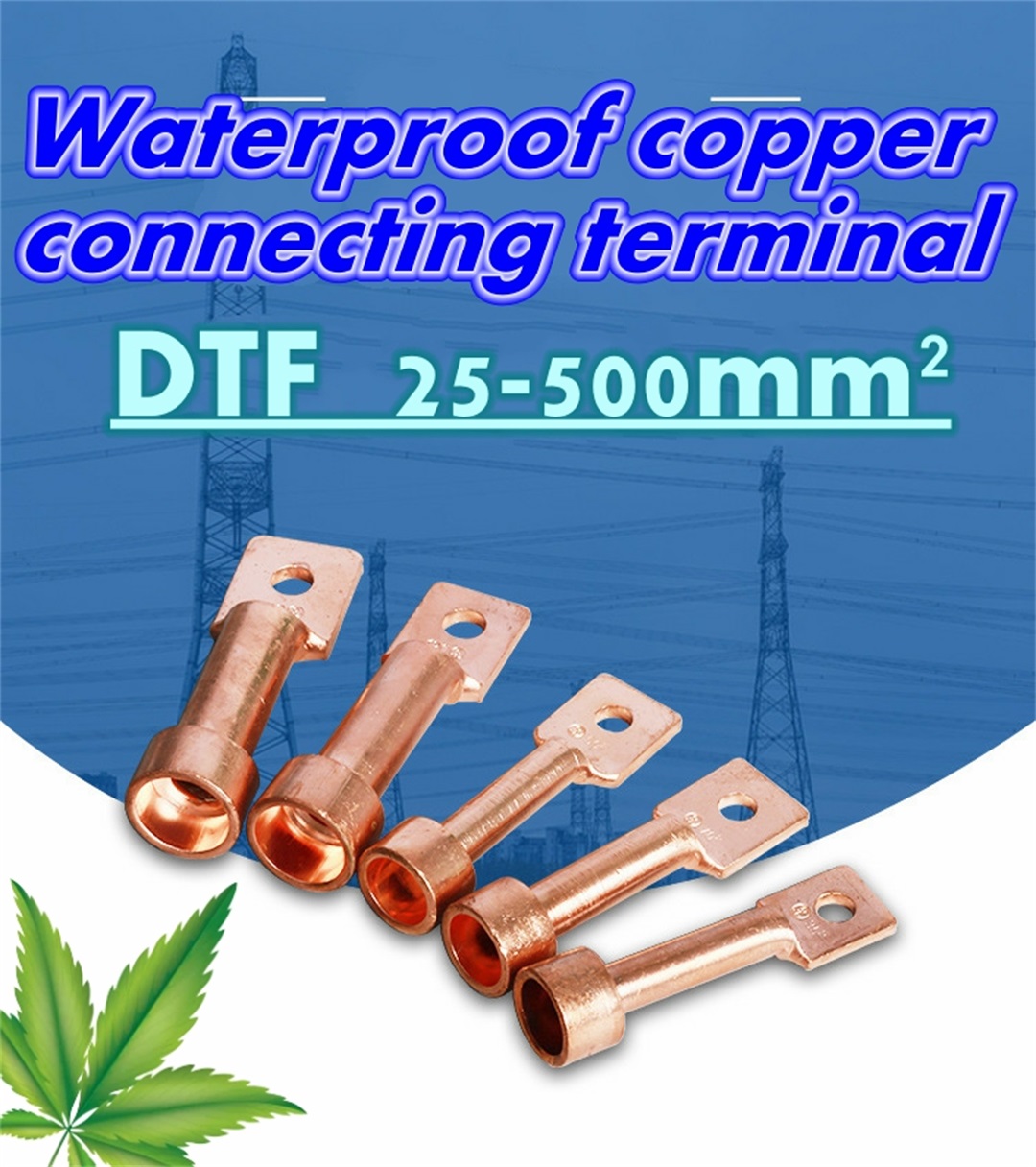 water proof copper connecting terminal cable lugs