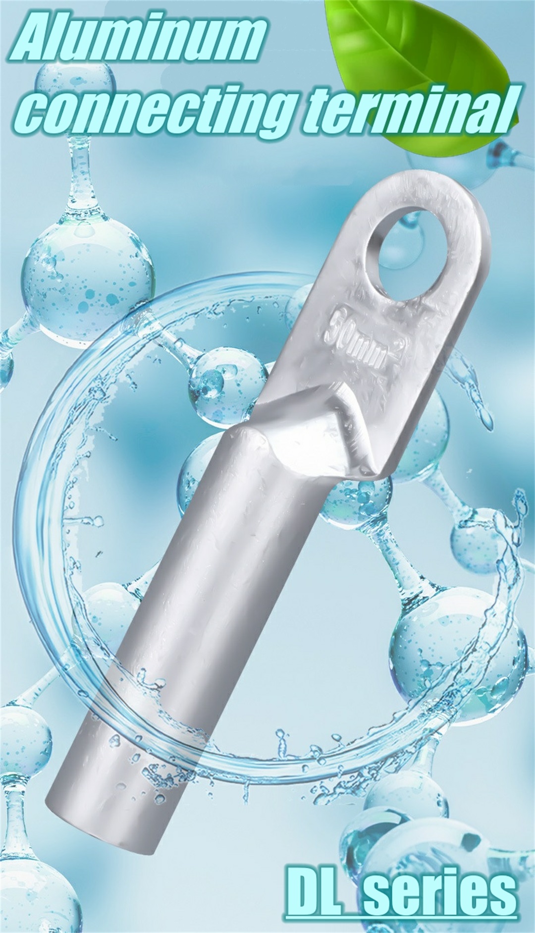 Aluminium connecting terminal cable lugs