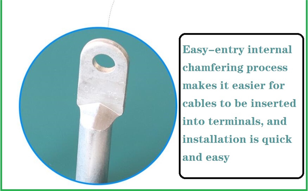 Aluminium connecting terminal cable lugs