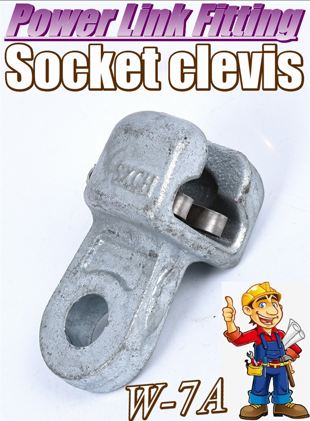 Socket clevis Power link fitting