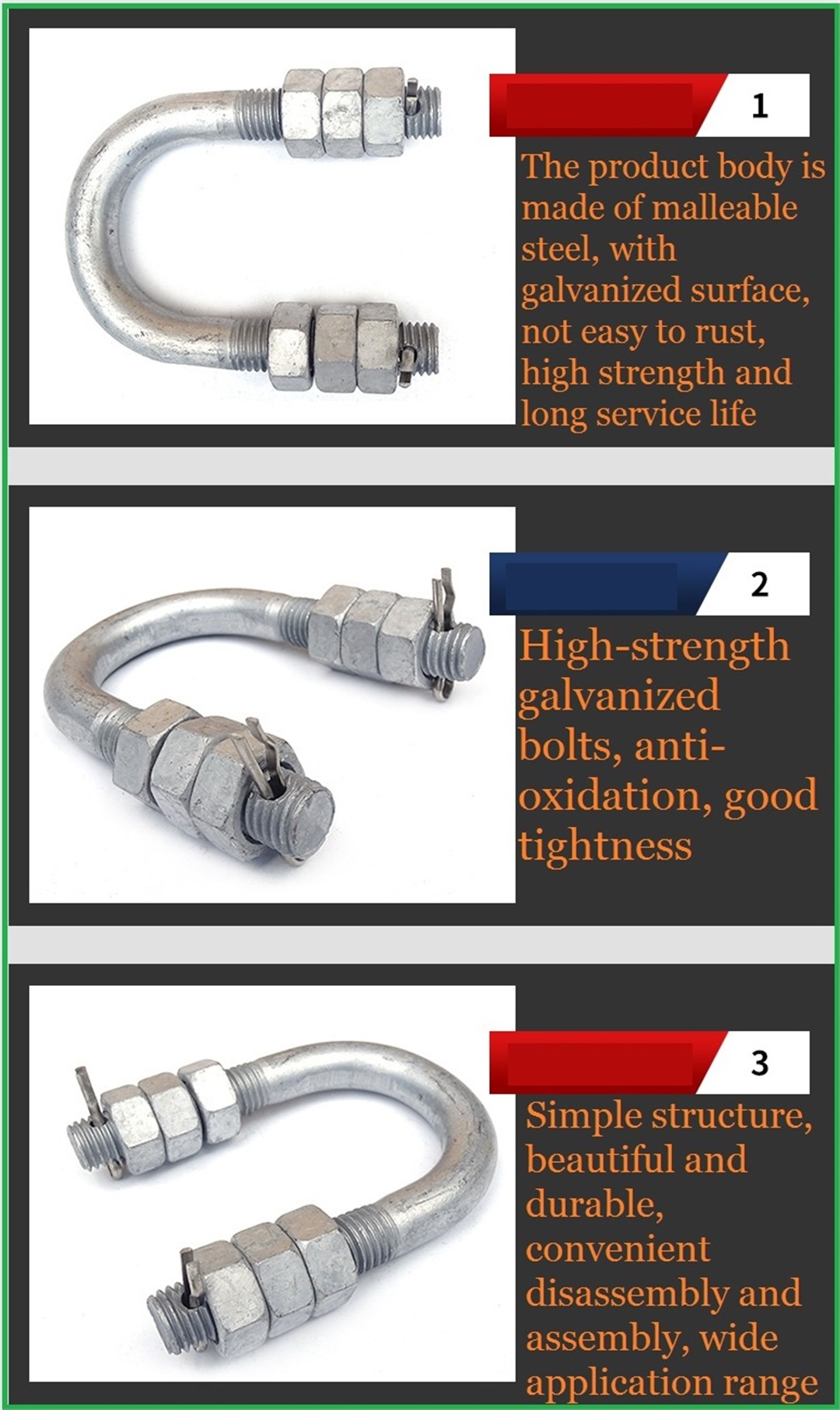 U-bolts Power link fitting