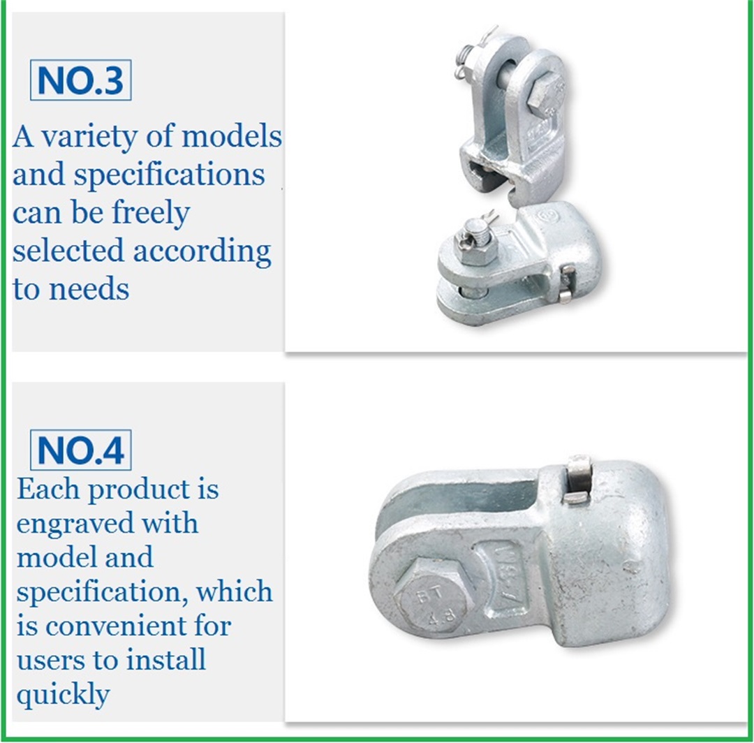 Socket clevis link fitting