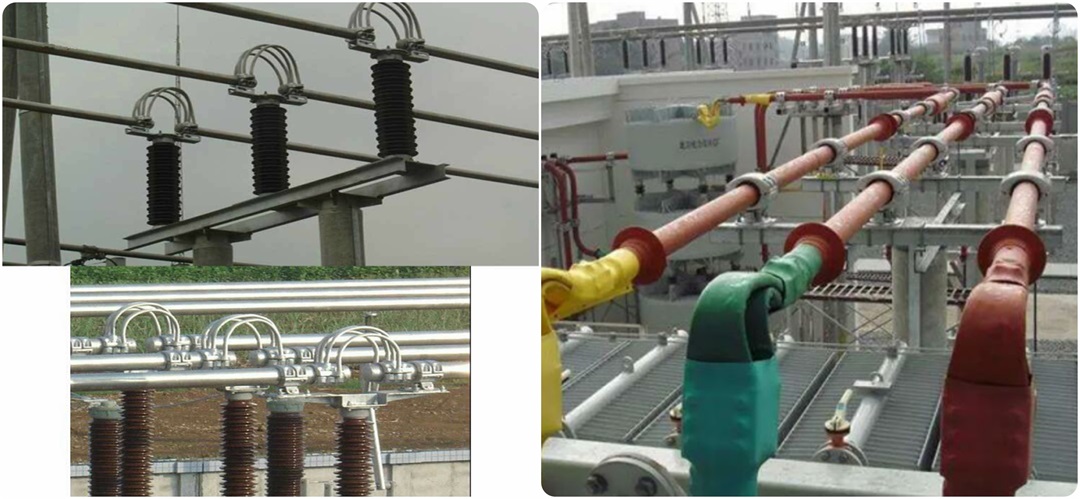 Busbar supports fixing clamp substation fitting