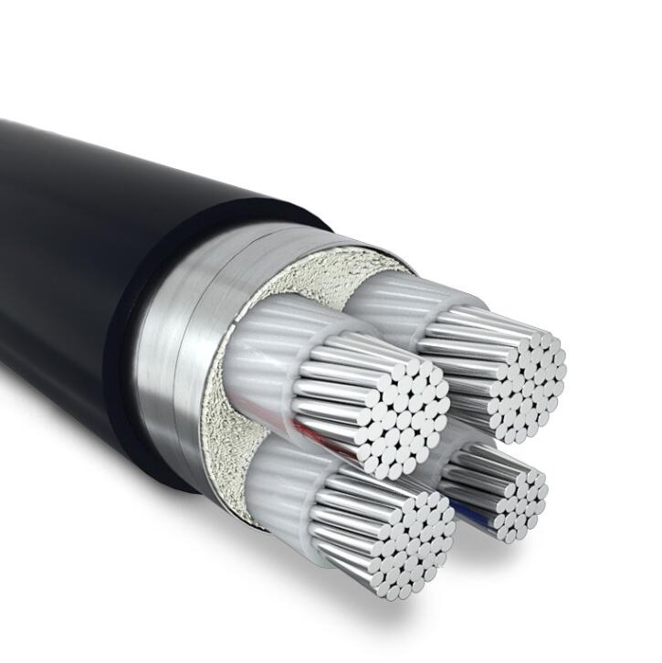 YJLV22 0.6/1KV 2-5 cores 16-400mm² Armored buried aluminum core power cable