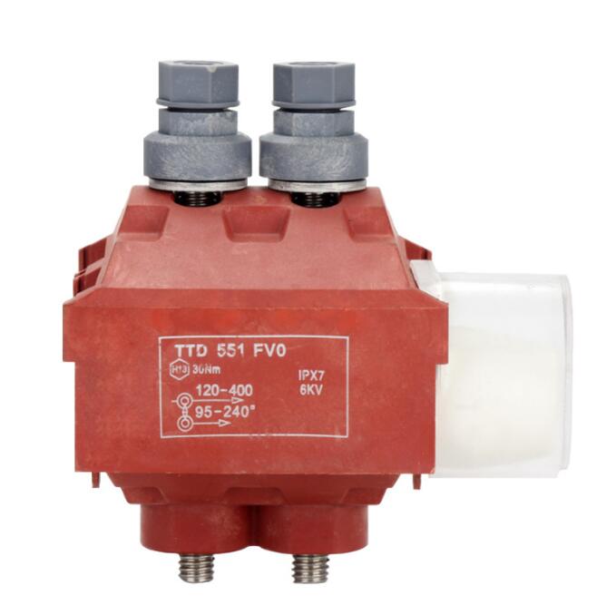 TTD Series 1KV 77-679A 1.5-400mm² Special Waterproof And Flame-Retardant Insulation Piercing Connector For Street Lamp Distribution System